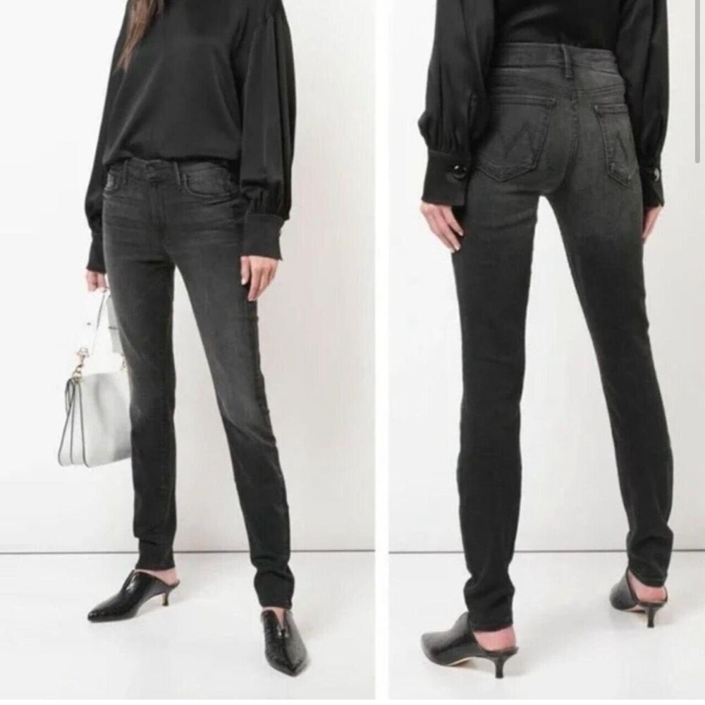 Mother the looker skinny jeans in nighthawk black